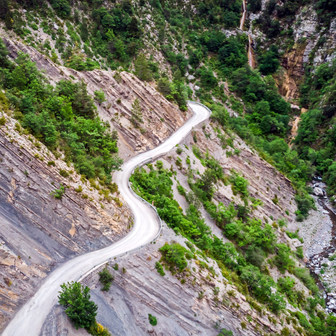 Route des Alpes d'Azur.