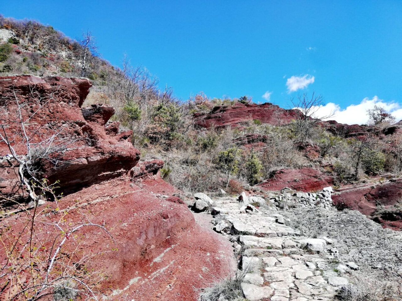 Sur le sentier du point sublime dans la RNR des Gorges de Daluis