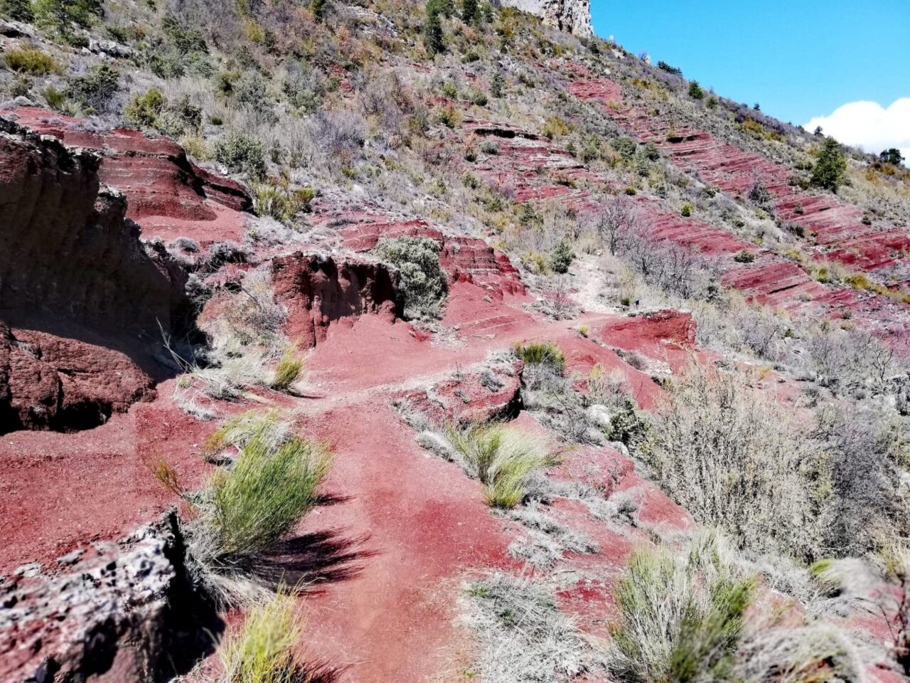 Sur le sentier du point sublime dans la RNR des Gorges de Daluis