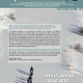 Lettre d'infos Espaces Naturels 2021