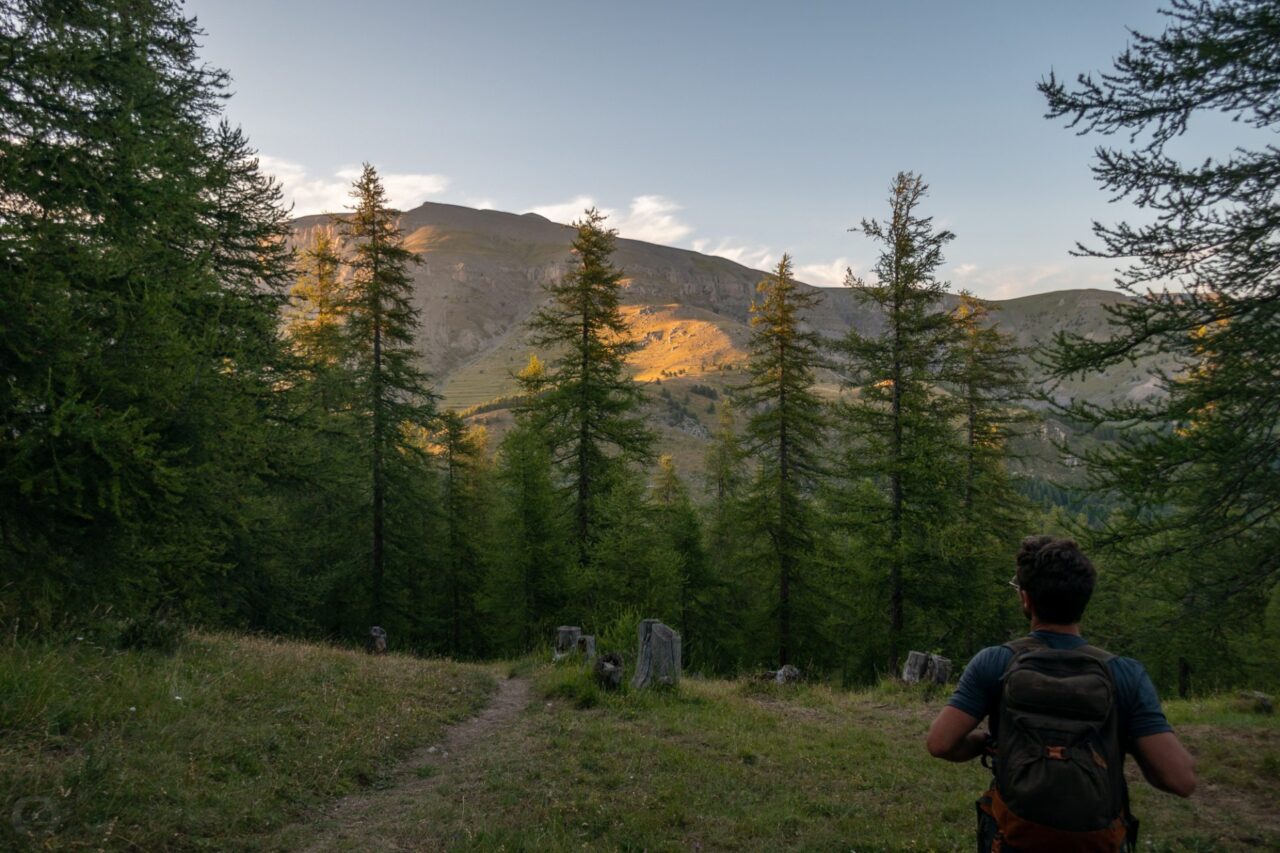 randonnée nocturne vers le Mounier